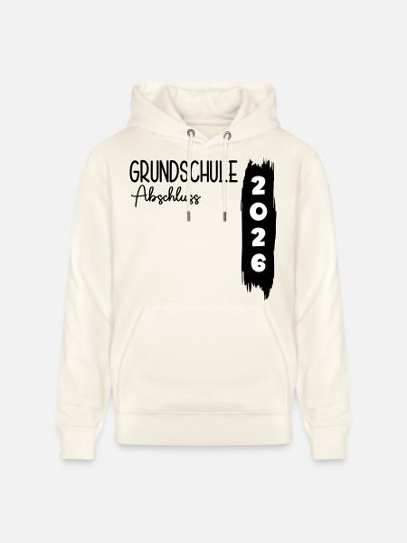 Grundschule Abschluss 2026 - Stanley/Stella Unisex Bio-Hoodie CRUISER - Naturweiß