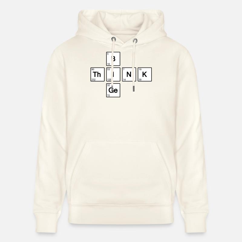 Think Big (Blanc) - Sweat à capuche bio CRUISER Stanley/Stella Unisexe - blanc nature