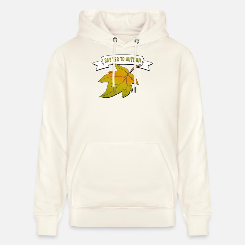 Dites oui à l’automne - Sweat à capuche bio CRUISER Stanley/Stella Unisexe - blanc nature
