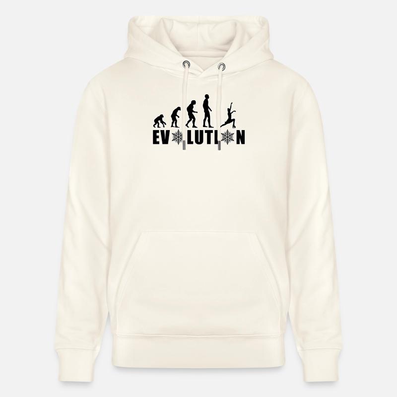 EVOLUTION EISKUNSTLAUF WINTER SCHNEE - Stanley/Stella Unisex Bio-Hoodie CRUISER  - Naturweiß 