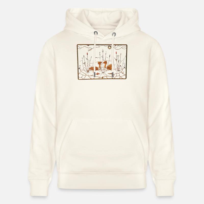 Teichleben - Sweat à capuche bio CRUISER Stanley/Stella Unisexe - blanc nature