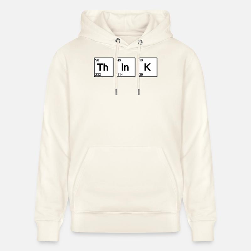 Think (blanc) - Sweat à capuche bio CRUISER Stanley/Stella Unisexe - blanc nature