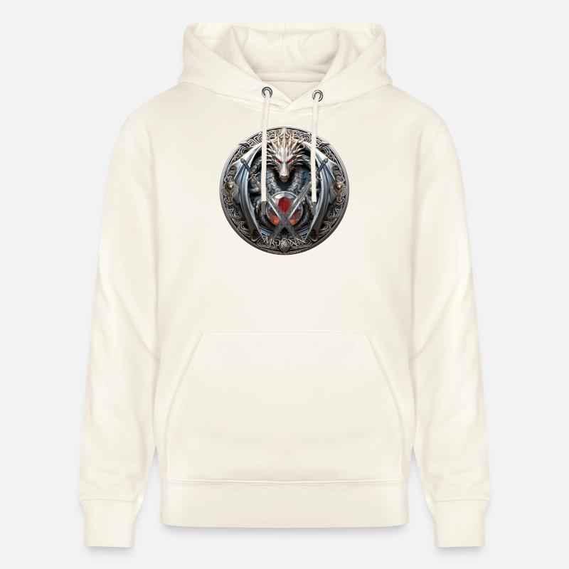 Logo Celtic Mojenn - Sweat à capuche bio CRUISER Stanley/Stella Unisexe - blanc nature