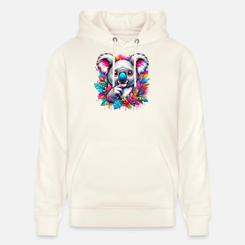 Koala - Sweat à capuche bio CRUISER Stanley/Stella Unisexe - blanc nature