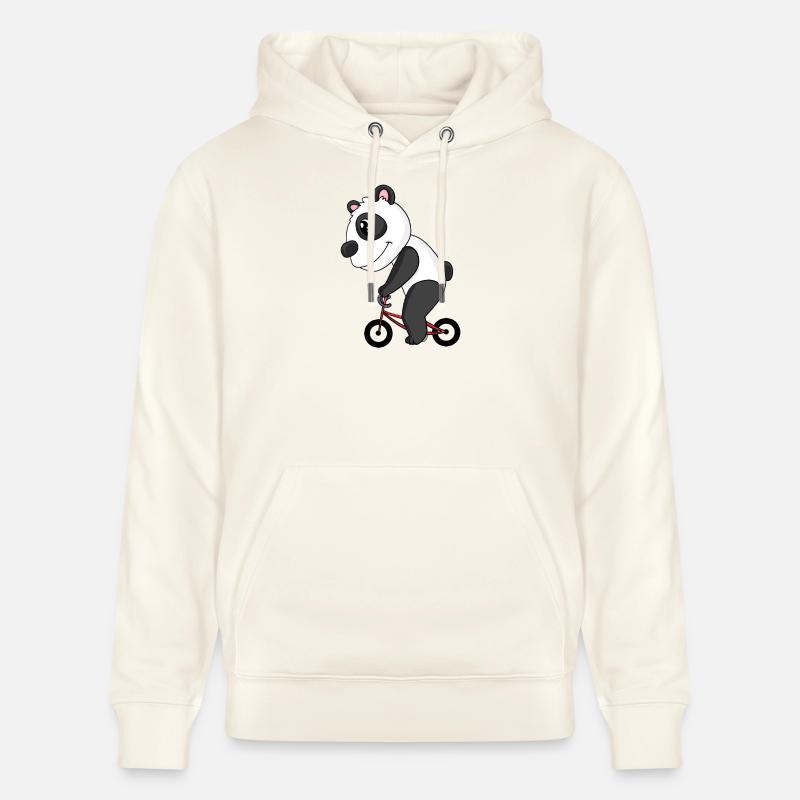 Vélo Panda - Sweat à capuche bio CRUISER Stanley/Stella Unisexe - blanc nature