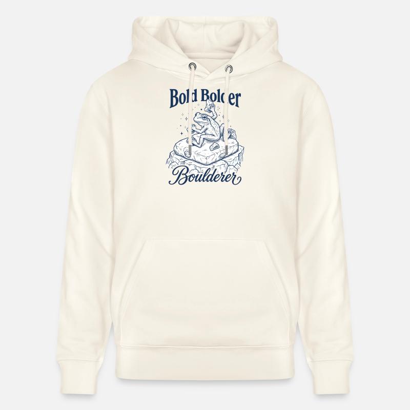 Bouldering Bold Bolder Boulderer - Sweat à capuche bio CRUISER Stanley/Stella Unisexe - blanc nature