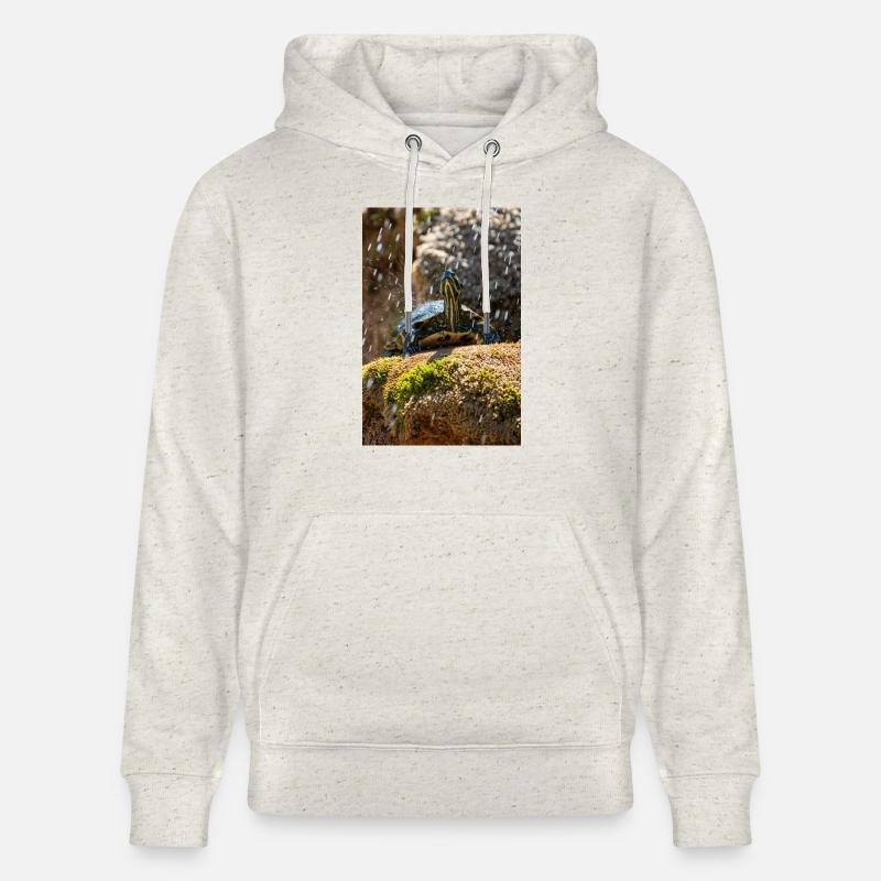 Gelbbauch-Slider Trachemys scripta scripta - Stanley/Stella Unisex Bio-Hoodie CRUISER  - Beige meliert