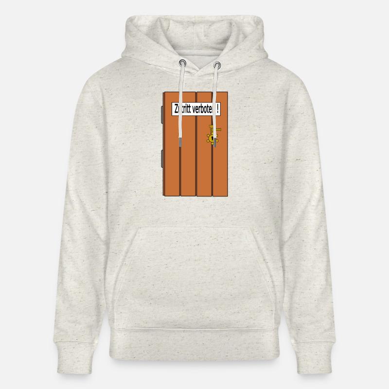Entrée interdite - Sweat à capuche bio CRUISER Stanley/Stella Unisexe - beige chiné