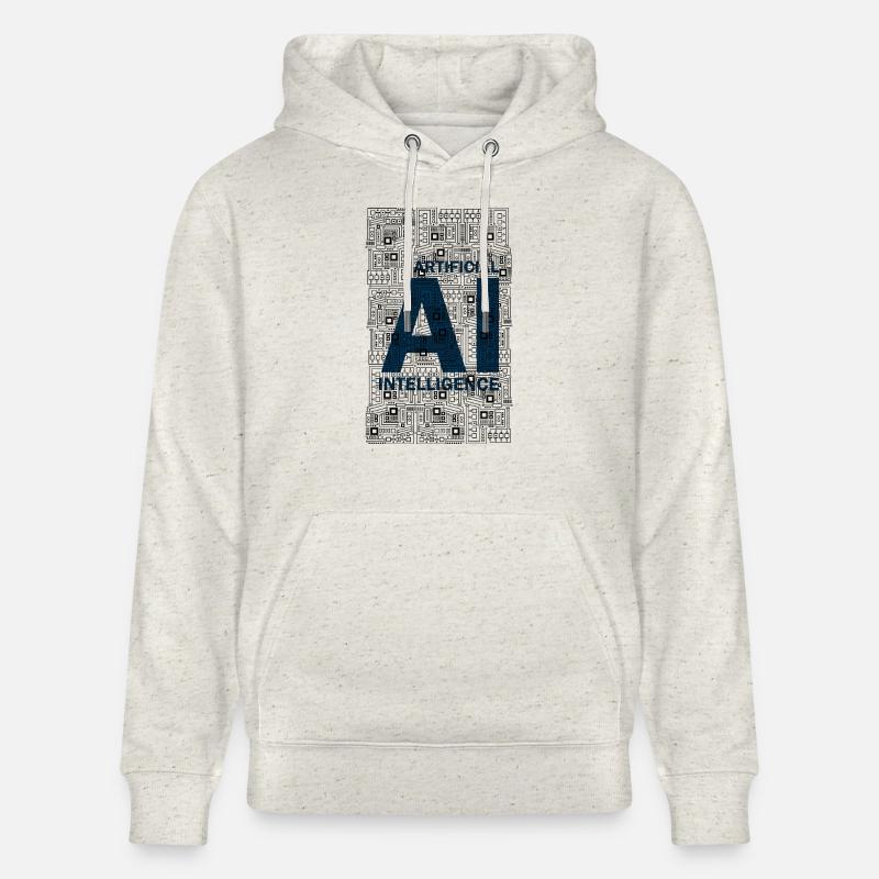 AI - Artificial intelligence - KI - Stanley/Stella Unisex Bio-Hoodie CRUISER  - Beige meliert