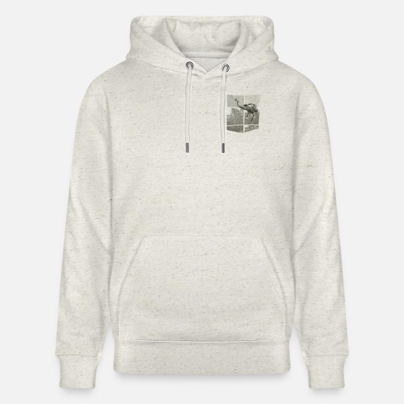 Conception de poches poitrine avec Nandu - Sweat à capuche bio CRUISER Stanley/Stella Unisexe - beige chiné