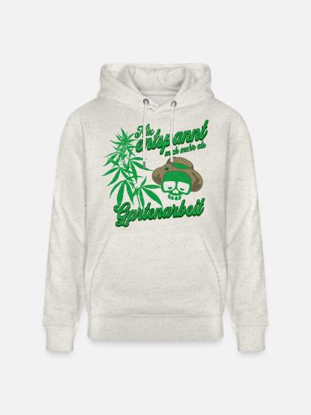 J’adore jardiner ! - Sweat à capuche bio CRUISER Stanley/Stella Unisexe - beige chiné