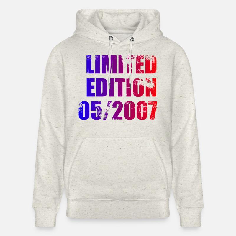 18ème Anniversaire Edition Limitée 05/2007 - Sweat à capuche bio CRUISER Stanley/Stella Unisexe - beige chiné