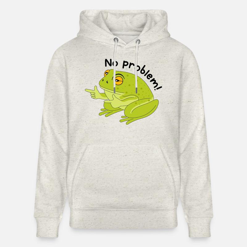 Grenouille pas de problème - Sweat à capuche bio CRUISER Stanley/Stella Unisexe - beige chiné