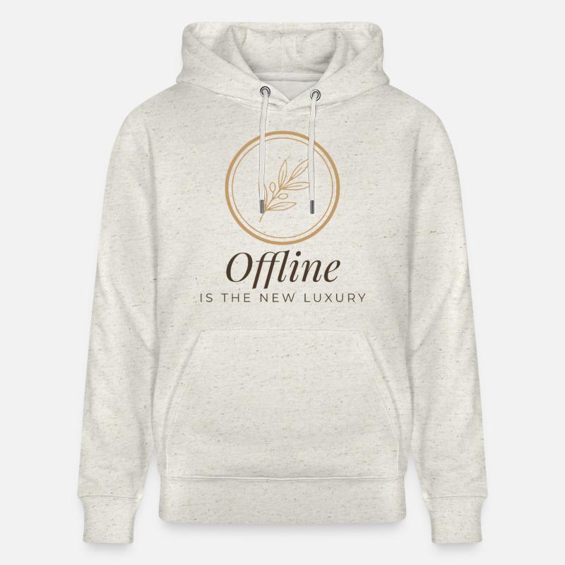 Offline Is The New Luxury Tee - Sweat à capuche bio CRUISER Stanley/Stella Unisexe - beige chiné