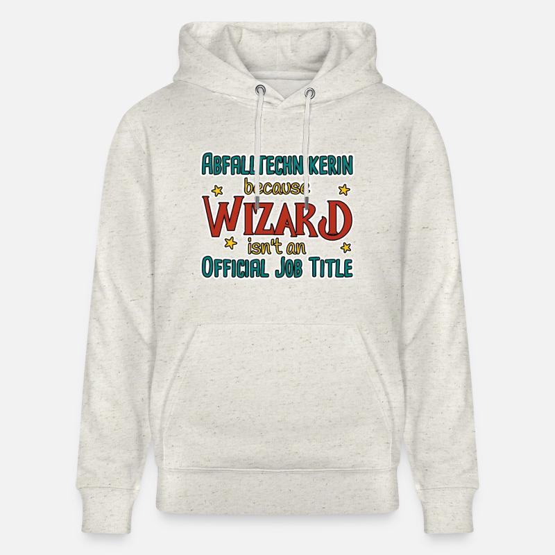 Abfalltechnikerin Wizard - Stanley/Stella Unisex Bio-Hoodie CRUISER  - Beige meliert