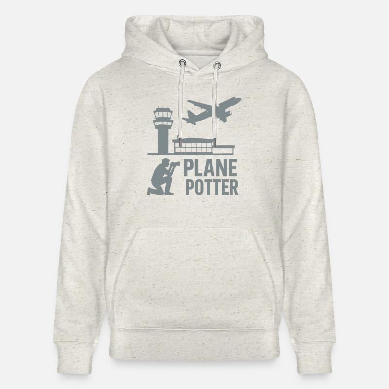 Avion – Conception d’observateurs d’aéronefs - Sweat à capuche bio CRUISER Stanley/Stella Unisexe - beige chiné