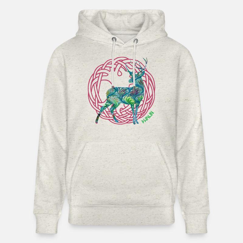 hirsch dwalin e 115 - Sweat à capuche bio CRUISER Stanley/Stella Unisexe - beige chiné