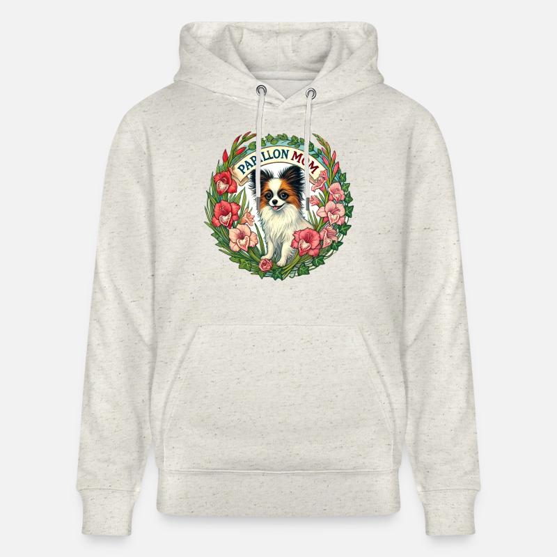 Maman Papillon - Sweat à capuche bio CRUISER Stanley/Stella Unisexe - beige chiné