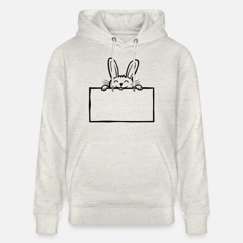 Lapins de bande dessinée Shield - Sweat à capuche bio CRUISER Stanley/Stella Unisexe - beige chiné