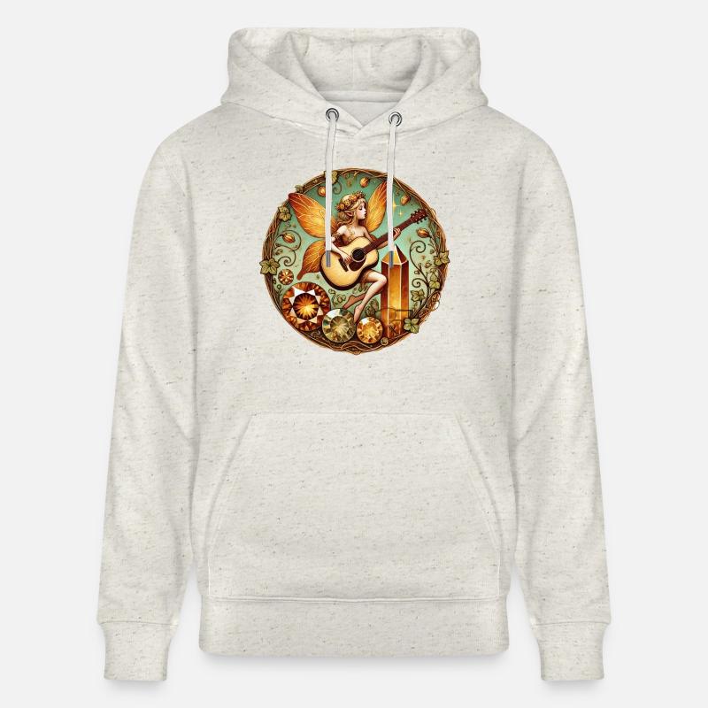 Fée de la guitare - Sweat à capuche bio CRUISER Stanley/Stella Unisexe - beige chiné