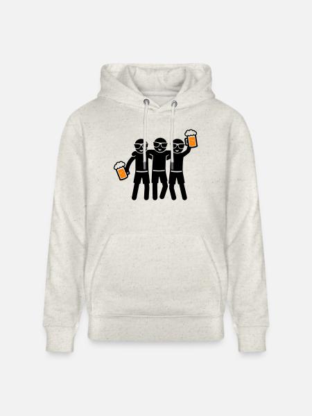 Party Team Beer Group - Stanley/Stella CRUISER Unisex Organic Hoodie - heather oatmeal