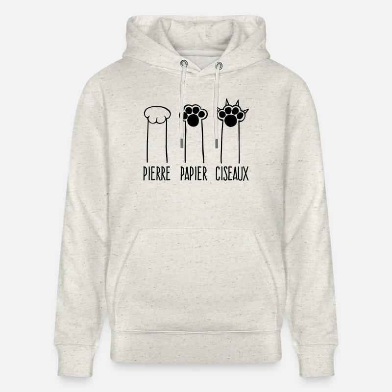 Pierre Papier Ciseaux - Sweat à capuche bio CRUISER Stanley/Stella Unisexe - beige chiné