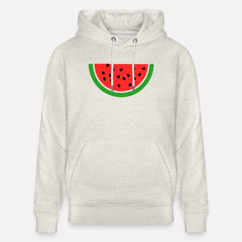 pastèque - Sweat à capuche bio CRUISER Stanley/Stella Unisexe - beige chiné