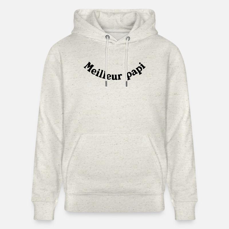 BESTE PAPI - Stanley/Stella Unisex Bio-Hoodie CRUISER  - Beige meliert