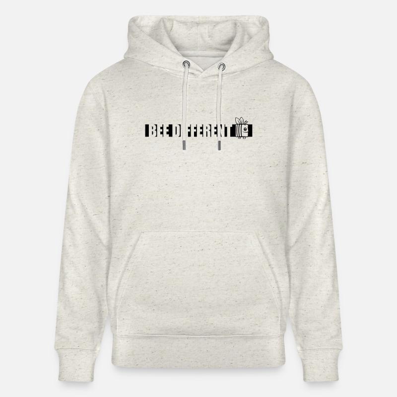 bee citation différente - Sweat à capuche bio CRUISER Stanley/Stella Unisexe - beige chiné