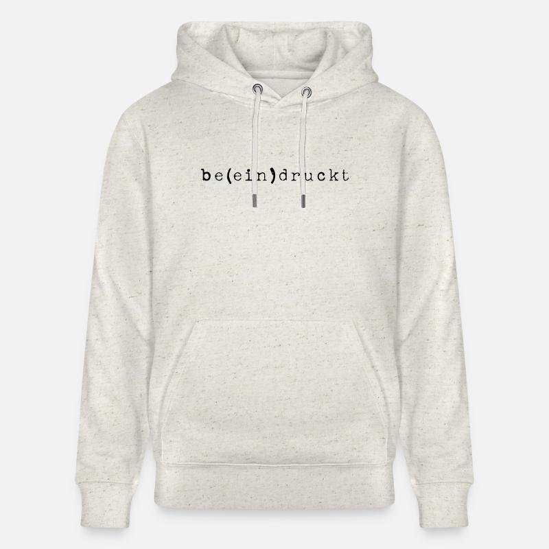 IMPRESSIONNE JEU DE MOTS NOIR - Sweat à capuche bio CRUISER Stanley/Stella Unisexe - beige chiné