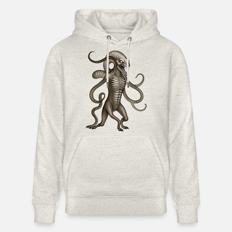 BUG #7 - dark hell - Sweat à capuche bio CRUISER Stanley/Stella Unisexe - beige chiné