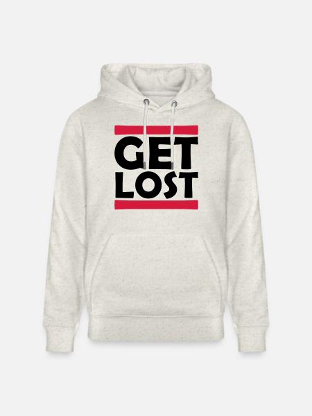 Strip Get Lost - Stanley/Stella CRUISER Unisex Organic Hoodie - heather oatmeal
