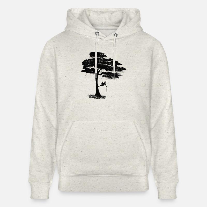 Conception de grimpeur d'arbre - Sweat à capuche bio CRUISER Stanley/Stella Unisexe - beige chiné