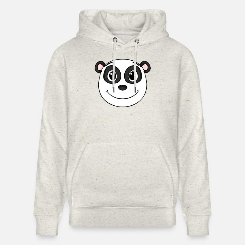 Panda Head Ours Mignon - Sweat à capuche bio CRUISER Stanley/Stella Unisexe - beige chiné