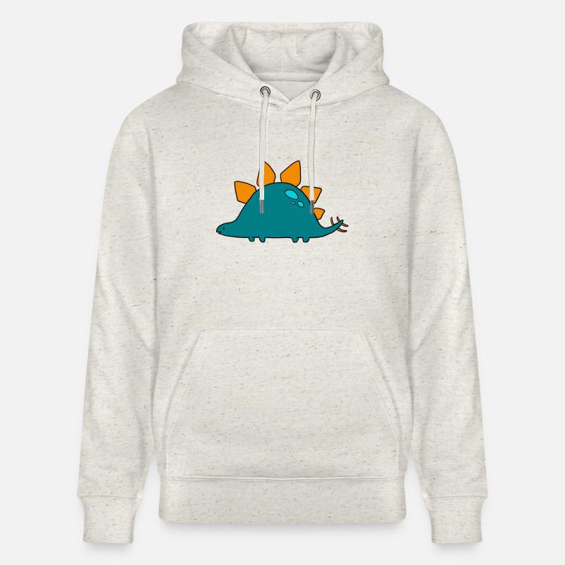 Stegosaurus - Stanley/Stella CRUISER Unisex Organic Hoodie - heather oatmeal