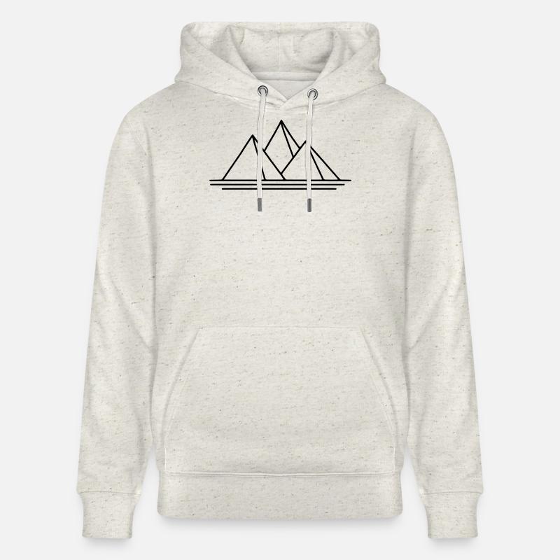 Pyramides - Sweat à capuche bio CRUISER Stanley/Stella Unisexe - beige chiné