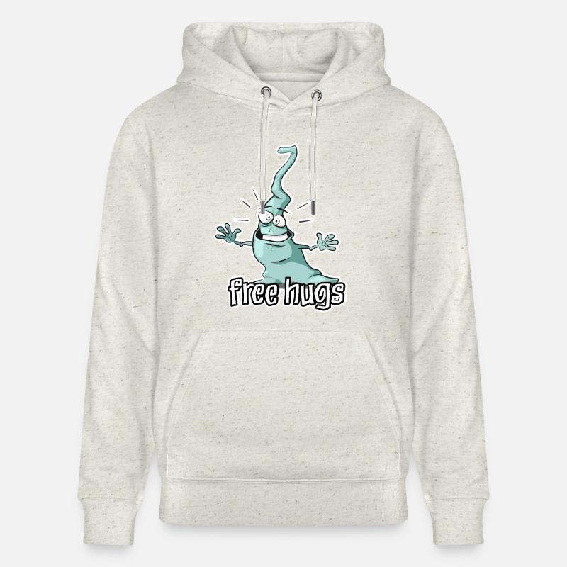 Hughs Gratuit - Alien mignon - Sweat à capuche bio CRUISER Stanley/Stella Unisexe - beige chiné