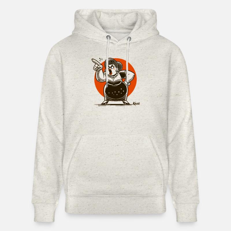 Big Mama te gronde - Sweat à capuche bio CRUISER Stanley/Stella Unisexe - beige chiné