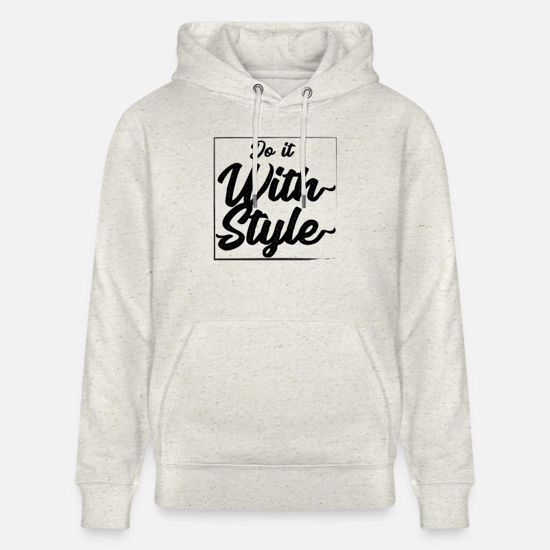 Faites-le avec le style - Sweat à capuche bio CRUISER Stanley/Stella Unisexe - beige chiné