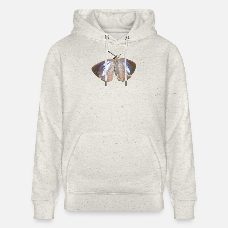 Blauer Eichen-Zipfelfalter - Stanley/Stella Unisex Bio-Hoodie CRUISER  - Beige meliert