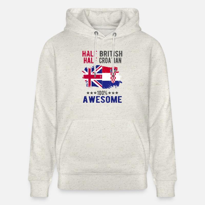 Moitié britannique moitié croate - Sweat à capuche bio CRUISER Stanley/Stella Unisexe - beige chiné