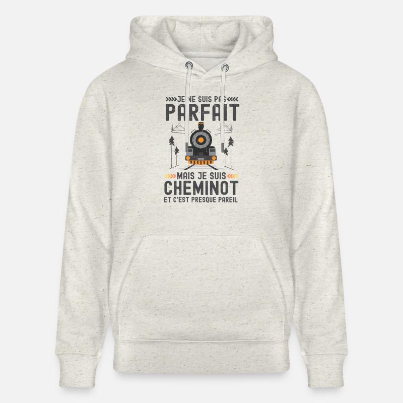 cheminot 4 - Sweat à capuche bio CRUISER Stanley/Stella Unisexe - beige chiné