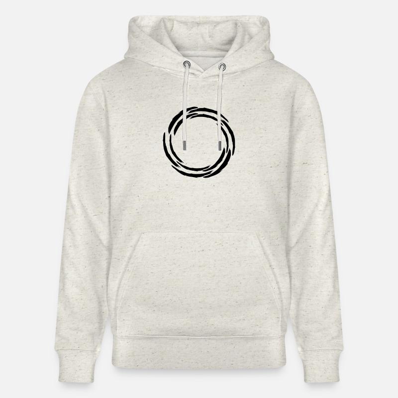 Cercle - Rond - Motif - Icône - Sweat à capuche bio CRUISER Stanley/Stella Unisexe - beige chiné