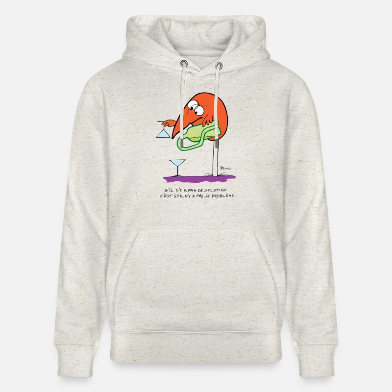 Pas de solution pas de problème - Sweat à capuche bio CRUISER Stanley/Stella Unisexe - beige chiné