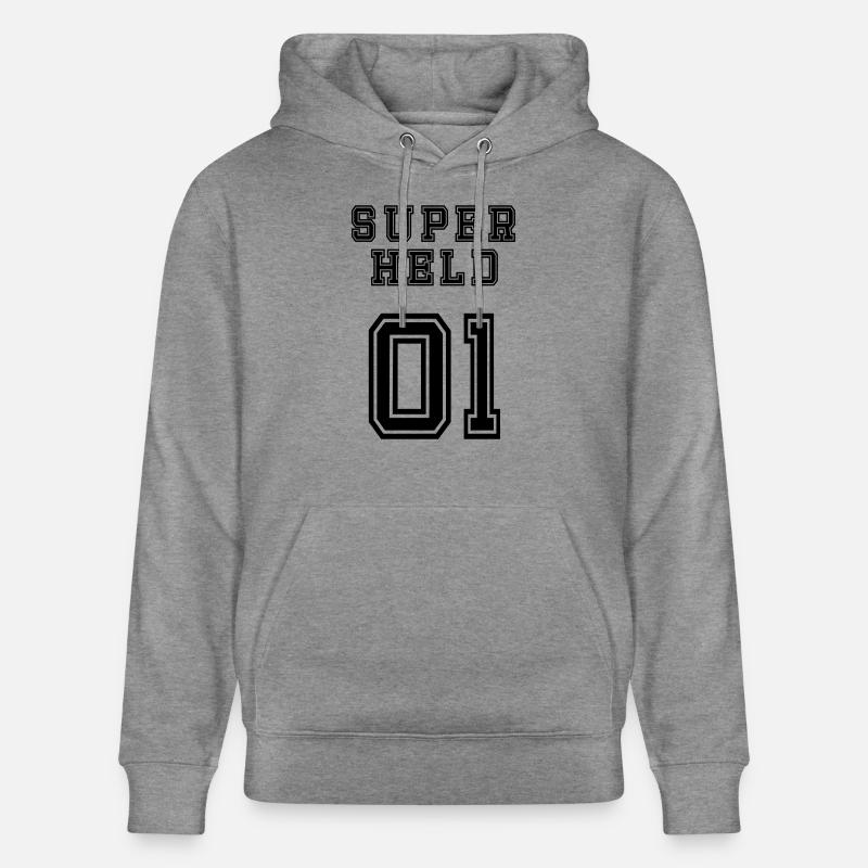 Superheld - Stanley/Stella Unisex Bio-Hoodie CRUISER  - Hellgrau marmoriert