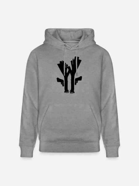 Lauch Fiction - Stanley/Stella Unisex Bio-Hoodie CRUISER  - Hellgrau marmoriert
