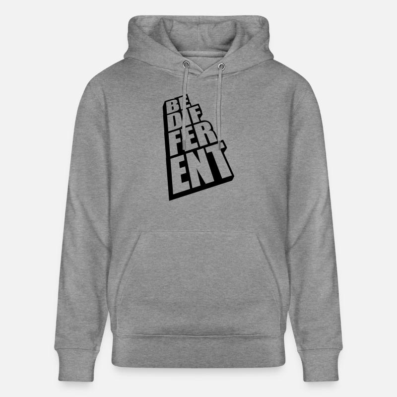 Be different Logo Design - Stanley/Stella Unisex Bio-Hoodie CRUISER - Hellgrau marmoriert