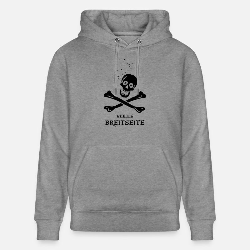 ~ ~ Flanc complet - Sweat à capuche bio CRUISER Stanley/Stella Unisexe - gris clair marbré