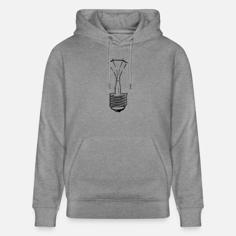 Lampe mit defektem Glaskolben - Stanley/Stella Unisex Bio-Hoodie CRUISER  - Hellgrau marmoriert