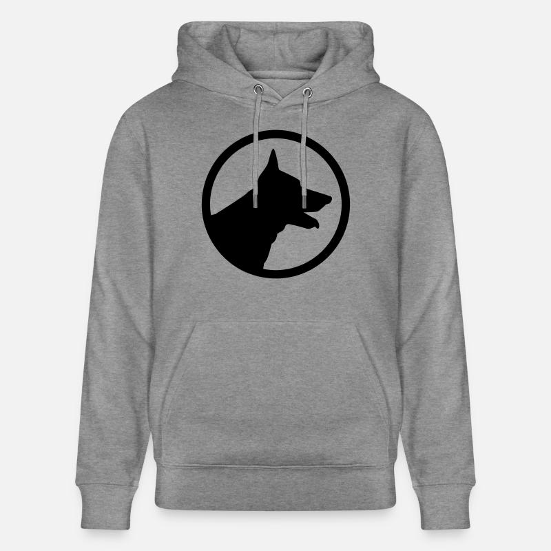 Schäferhund - Stanley/Stella Unisex Bio-Hoodie CRUISER - Hellgrau marmoriert